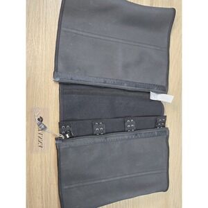 Yianna Women's Waist Trainer Cincher Corset 2XL Black Latex Underbust NWT XXL